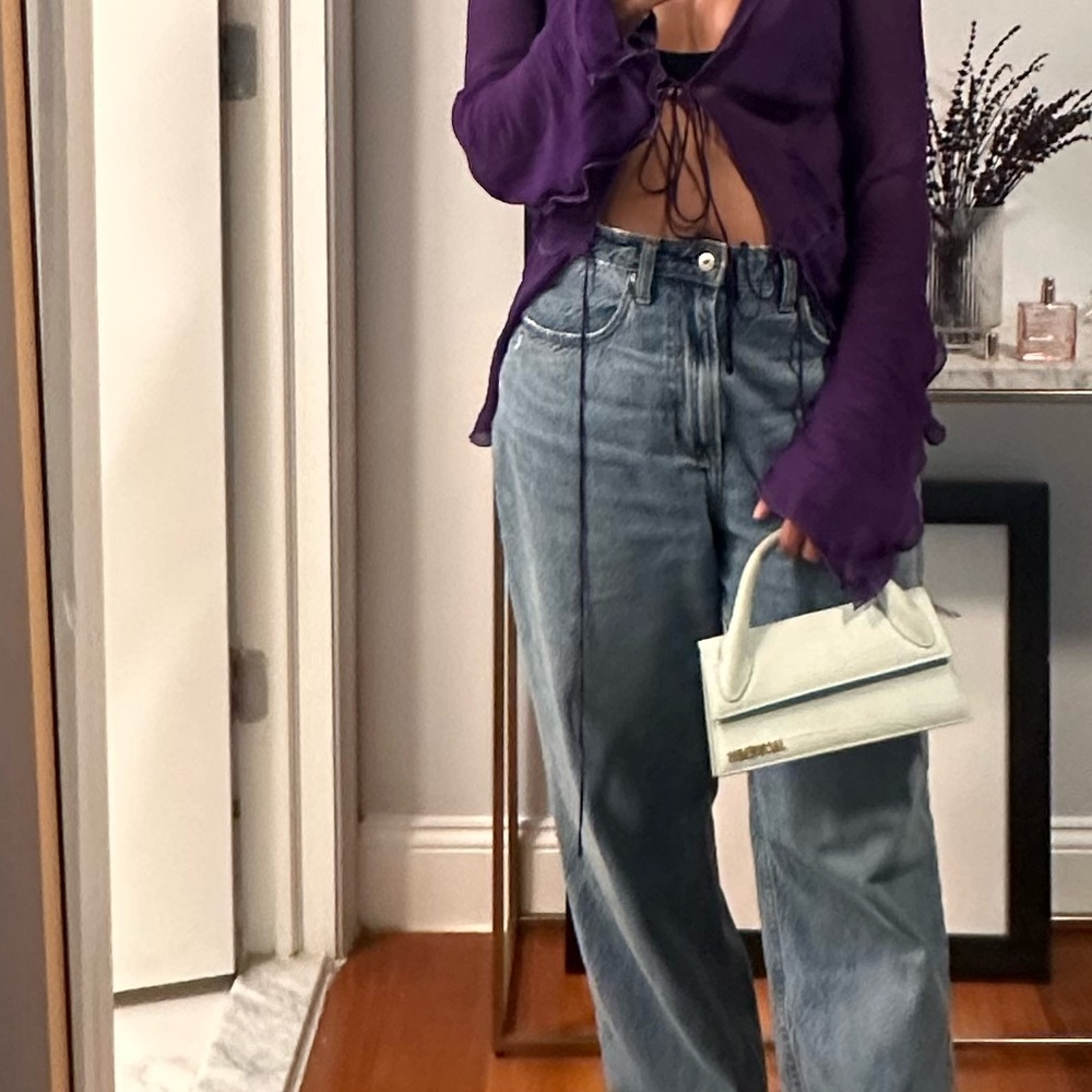 Jacquemus- le chiquito long- color: pale blue